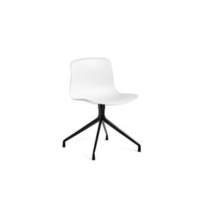 Hay AAC 10 About A Chair SH: 46 cm - Black Powder Coated Aluminium/White