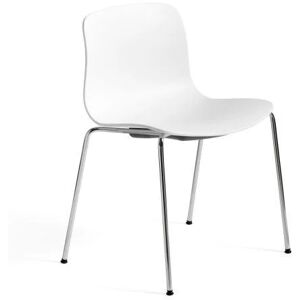 HAY AAC 16 About A Chair SH: 46 cm - Chromed Steel/White