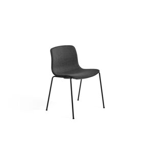 Hay AAC 16 About A Chair Front Upholstery SH: 46 cm - Black Powder Coated Steel/Black/Remix 173