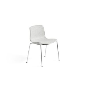 HAY AAC 16 About A Chair Front Upholstery SH: 46 cm - Chromed Steel/White/Divina Melange 120