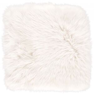 Natures Collection Seat Cover New Zealand Sheepskin Long Wool Square 37x37 cm - Ivory