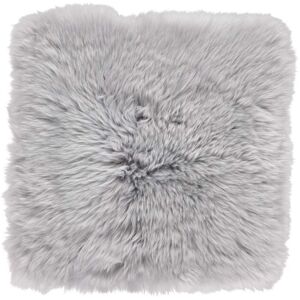 Natures Collection Seat Cover New Zealand Sheepskin Long Wool Square 37x37 cm - Light Grey