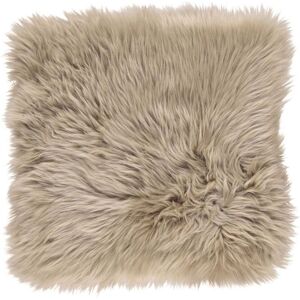 Natures Collection Seat Cover New Zealand Sheepskin Long Wool Square 37x37 cm - Taupe