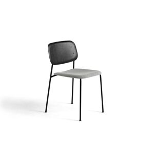 Hay Soft Edge 40 Chair w. Seat Upholstery SH: 47,5 cm - Steelcut Trio 124/Black Stained/Black Powder Coated Steel