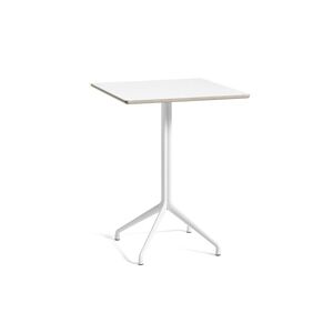 HAY AAT15 Table 80x80 cm - White Powder Coated Aluminium/White Laminate