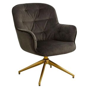 Nordal LEA Office Chair SH: 52 cm - Brown Velvet