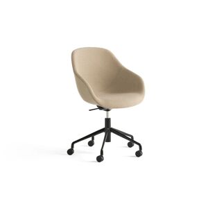 HAY AAC155 Drejestol About A Chair SH: 44 cm - Black Powder Coated Aluminium/Hallingdal 224
