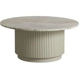 Nordal Erie Round Coffee Table Ø:90 cm - White Marble Top