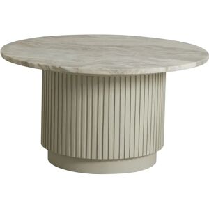 Nordal Erie Round Coffee Table Ø:75 cm - White Marble Top