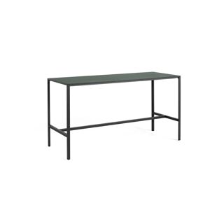 Hay New Order High Table 200x75 cm - Charcoal Powder Coated / Green Linoleum