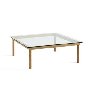 HAY Kofi Table 100x100 cm - Solid Oak / Clear Glass