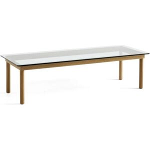 HAY Kofi Table 140x50 cm - Solid Oak / Clear Glass