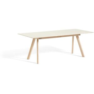 HAY CPH 30 Extendable Table 200/400x90x74 cm - Soaped Solid Oak/Off White Linoleum