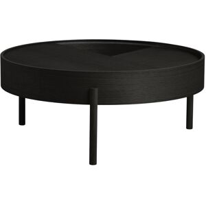 Woud Arc Coffee Table Ø: 89 cm - Black Painted Ash