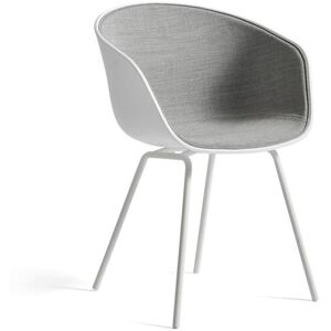 Hay AAC 26 About A Chair SH: 46 cm - White Powder Coated Steel/White/Remix 123 Front Upholstery