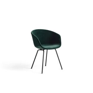 HAY AAC 27 About A Chair SH: 46 cm - Black Powder Coated Steel/Lola Dark Green