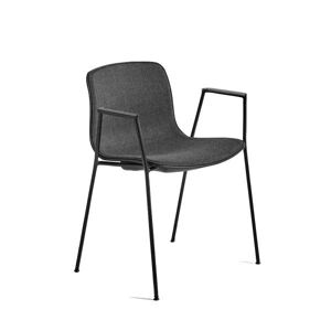 Hay AAC 18 About A Chair Front Upholstery SH: 46 cm - Black Powder Coated Steel/Black/Remix 173