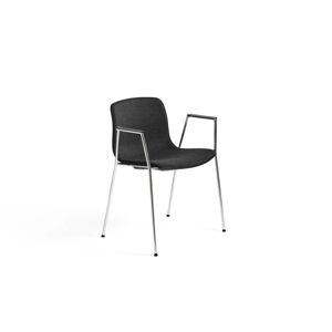 Hay AAC 18 About A Chair Front Upholstery SH: 46 cm - Chromed Steel/Black/Remix 173