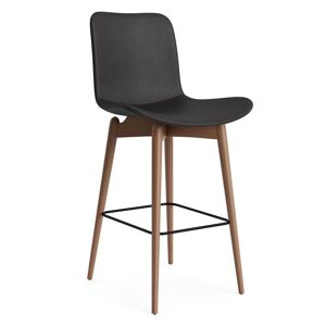 NORR11 Langue Bar Chair Low SH: 65 cm - Light Smoked Beech/Dunes Anthracite 21003