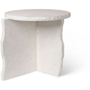 Ferm Living Mineral Sculptural Table Ø: 52 cm - White Bianco Curia Marble