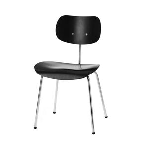 Please Wait to be Seated Eiermann SE68 Dining Chair SH: 46 cm - Black / Chrome