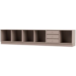 Montana Selection Rest Bænk med sokkel 7 cm 208,8x35,4x38 cm - 137 Mushroom