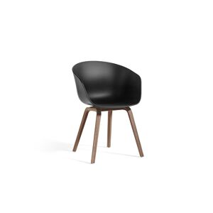 Hay AAC 22 About A Chair SH: 46 cm - Lacquered Walnut/Black