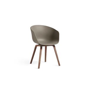 Hay AAC 22 About A Chair SH: 46 cm - Lacquered Walnut/Khaki