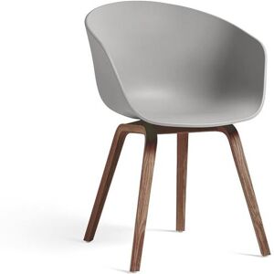 Hay AAC 22 About A Chair SH: 46 cm - Lacquered Walnut/Concrete Grey