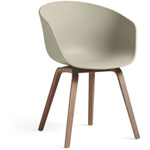 HAY AAC 22 About A Chair SH: 46 cm - Lacquered Walnut/Pastel Green