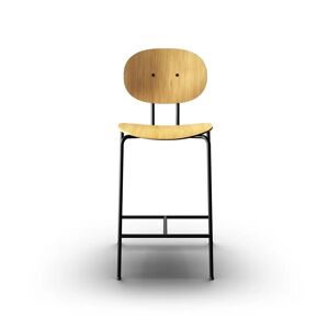 Sibast Furniture Piet Hein Bar Chair SH: 65 cm Black - Oiled Oak