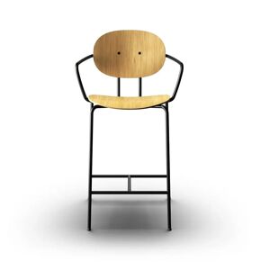 Sibast Furniture Piet Hein Bar Chair w. Armrest SH: 65 cm - Oil Oak