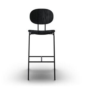 Sibast Furniture Piet Hein Bar Chair SH: 75 cm Black - Black Oak