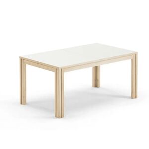 Skovby SM23 Spisebord inkl. 3 Tillægsplader 90x150 cm - Hvidolieret Eg/Hvid Laminat
