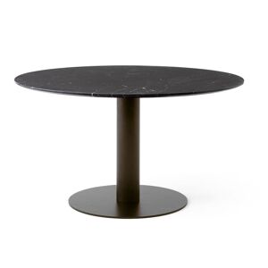 &Tradition In Between SK20 Dining Table Ø: 150 cm - Nero Marquina Marble/Bronzed