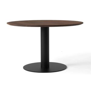&Tradition In Between SK12 Dining Table Ø: 120 cm - Oiled Walnut/Black Base