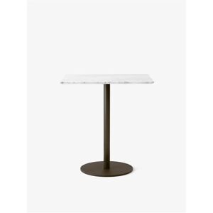 &Tradition In Between SK16 Dining Table 60x70 cm - Bianco Carrara Marble/Bronzed Base