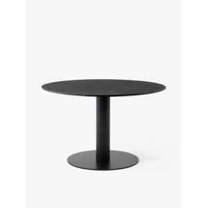 &Tradition In Between SK12 Dining Table Ø: 120 cm - Nero Marquina Marble/Black Base