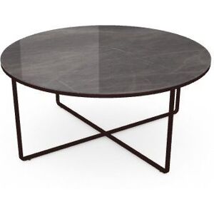 SOVET Piktor Sofabord Ø: 80 cm - Mocha/Ceramics Polished Stone Grey