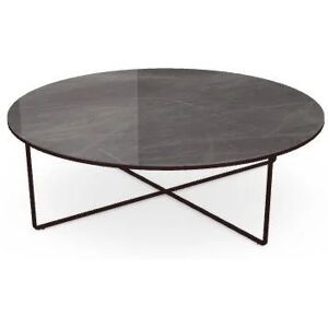 SOVET Piktor Sofabord Ø: 120 cm - Mocha/Ceramics Polished Stone Grey