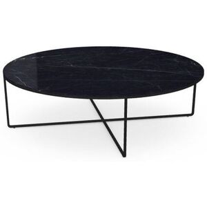 SOVET Piktor Sofabord Ø: 120 cm - Black/Ceramics Polished Marquinia