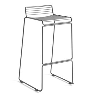 Hay Hee Bar Stool High 2 Stk. SH: 75 cm - Asphalt Grey