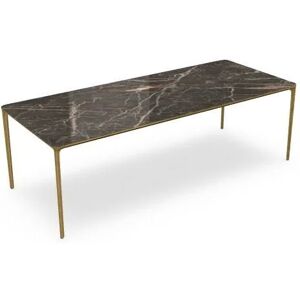 SOVET Slim Rectangular 240x100 cm - Burnished Brass/Ceramics Ombra di Caravaggio