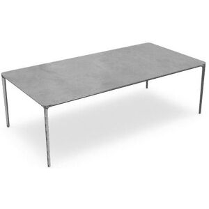 SOVET Slim Rectangular 240x120 cm - Chrome/Ceramics Grey