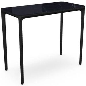 SOVET Slim 4 Legs Console L: 90 cm - Black/Ceramics Polished Marquinia