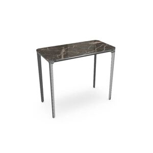 SOVET Slim 4 Legs Console L: 90 cm - Chrome/Ceramics Ombra di Caravaggio