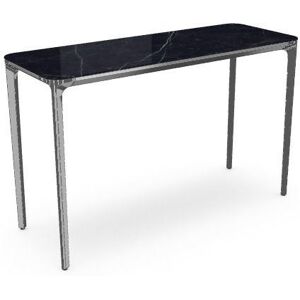 SOVET Slim 4 Legs Console L: 120 cm - Chrome/Ceramics Polished Marquinia