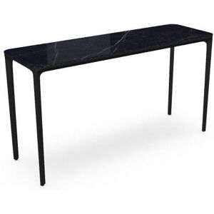 SOVET Slim 4 Legs Console L: 140 cm - Black/Ceramics Polished Marquinia