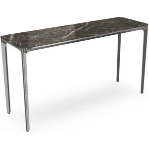 SOVET Slim 4 Legs Console L: 140 cm - Chrome/Polished Ombra di Caravaggio