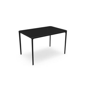 SOVET Slim Rectangular 120x80 cm - Black/Wood Oak Stained Wengé